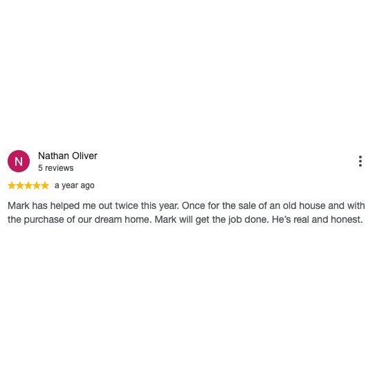 5-star Google review for Mark Powell Mortgage Services