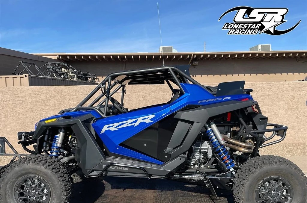 Lonestar Racing Polaris RZR PRO R race build, full side profile